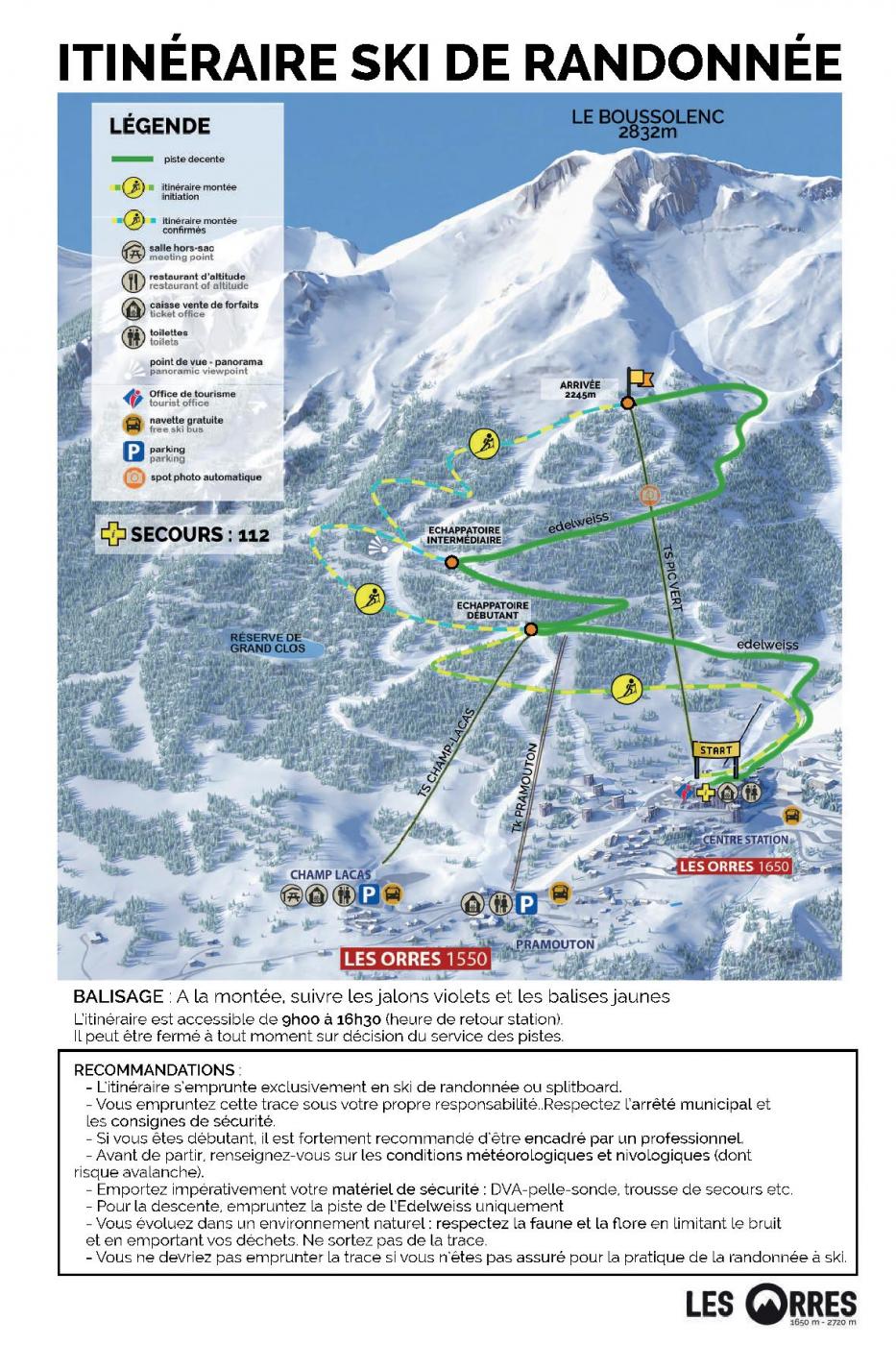 Itinéraire Ski de Rando