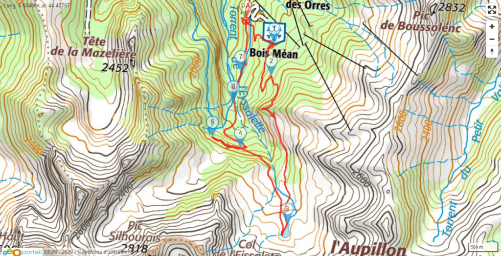 Carte IGN Rando Lac Ste Marguerite