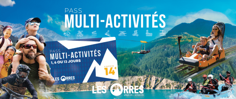Eté 2025_Pass multi-activités : + de 20 activités à volonté ou à tarif réduit aux Orres cet été !          La Jarbelle participe !!